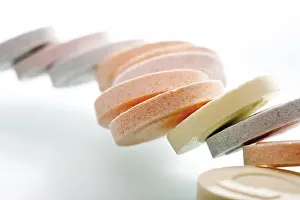 Coloured Confectionery Products Stampe: Multicoloured grape sugars