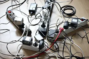 Multiple Power Strips Stampe: Multiple power strips for connection of multiple electrical devices