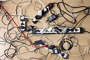 Multiple Power Strips Stampe: Multiple power strips for connection of multiple electrical devices