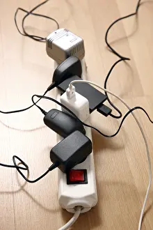 Electricity Tariff Prices Stampe: Multiple power strips for connection of multiple electrical devices