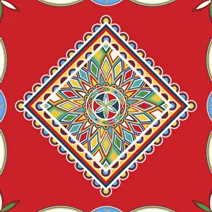 Najdi Style Vector Stampe: Najdi style vector seamless pattern