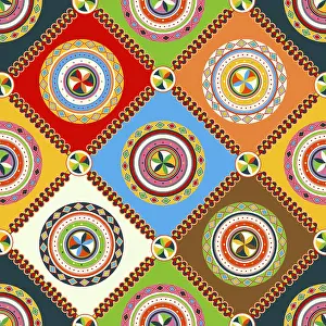 Najdi Style Vector Stampe: Najdi style vector seamless pattern