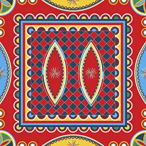 Arabia Saudita Stampe: Stile Najdi pattern vettoriale senza intoppi.