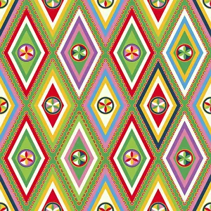 Arabia Saudita Stampe: Stile Najdi pattern vettoriale senza fine.