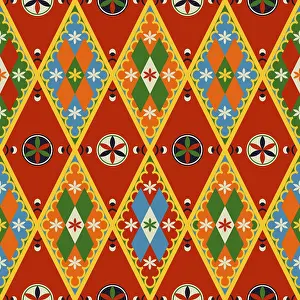Najdi Style Vector Stampe: Najdi style vector seamless pattern