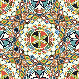 Arabia Saudita Stampe: Stile Najdi pattern vettoriale senza fine.