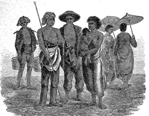 Indigeni delle tribù inferiori dellisola di Giava.