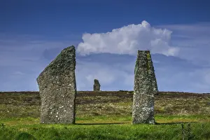 Cerchio di pietre neolitiche, vista parziale.