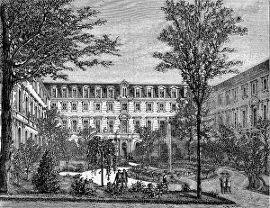 Engraved Art Illustration Stampe: The Normal School, interior view