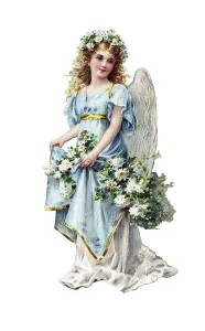 Easter Resurrection Symbolism Stampe: Nostalgic greeting card for Easter