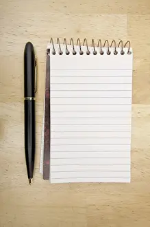 Empty Notebook Stampe: Note pad and pen