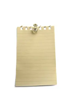 Symbolic Image Concept Stampe: Note with a pin