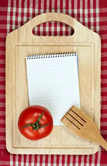 Vegetable Food Photography Stampe: Notebook to write recipes and vegetables around it