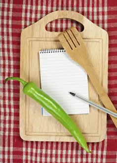 Vintage Recipe Notebook Stampe: Notebook to write recipes and vegetables around it