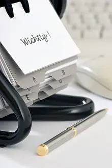 Time Management Tools Stampe: Notepad on desk, important, note