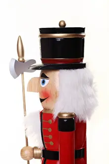 Advent Season Decoration Stampe: Nutcracker figure, profile
