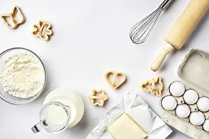 Still Life Photography Stampe: Objects and ingredients for baking