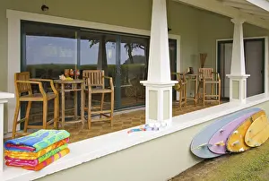 Oceanfront Lanai Stampe: Oceanfront lanai with reflection of view