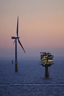 Ecofriendly Electricity Generation Stampe: Offshore