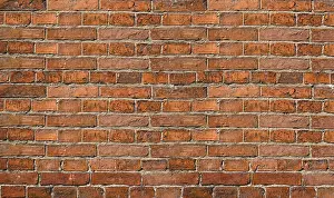 Deserted Brick Wall Stampe: Old brick wall background