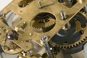 Close Up Handicrafts Stampe: Old clockwork close up