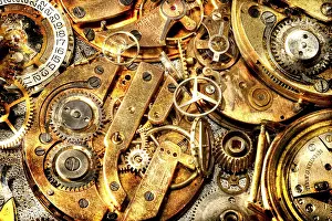 Old Clockwork Germany Stampe: Old clockwork, Germany