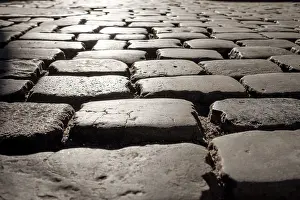 Symbolic Transportation Image Stampe: Old Cobblestone