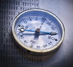 Musical Instrument History Stampe: Old compass
