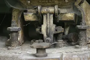 Uninhabited Industrial Site Stampe: Old, rotten machine