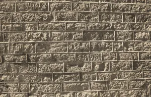 Mountainous Natural Environment Stampe: Old stonework in the sunlit