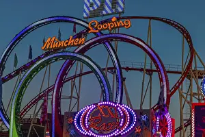 Munich Amusement Ride Stampe: Olympic five-loop, rollercoaster
