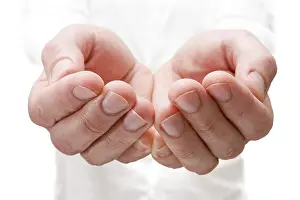 Empty Deserted Landscape Stampe: The open hands of man. Your objects here