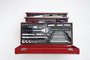 Studio Shot Tools Stampe: Open toolbox, view from above