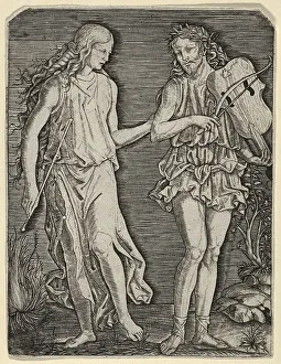 Historical Reproduction Stampe: Orpheus and Eurydice, Eurydice