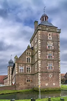 Uninhabited German Castles Stampe: Outer bailey in castle Raesfeld