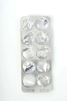 Health Remedy Packaging Stampe: Empty pack of tablets, pill packaging