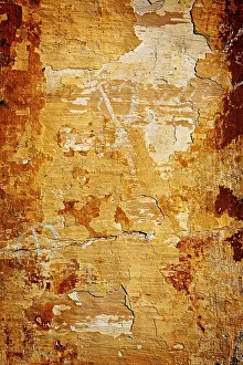 Close Up Plaster Wall Stampe: Painted plaster wall texture