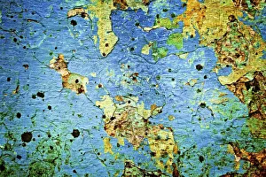 Full Frame Texture Image Stampe: Painted plaster wall texture
