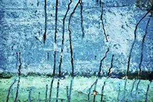 Uninhabited Cityscape Photography Stampe: Painted wall texture