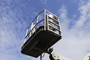 Construction Equipment Operator Stampe: Painter on a working platform