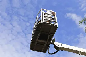 Construction Equipment Operator Stampe: Painter on a working platform