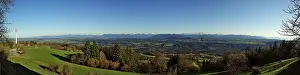 Uninhabited Places Stampe: Panoramic view of