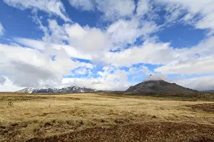 Icelandic National Parks Stampe: Panoramic view of mountainous Hellnar