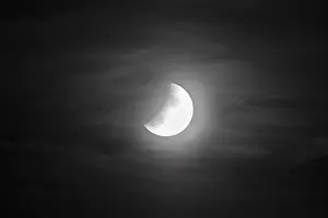 Southern Germany Astronomy Stampe: Partial lunar eclipse on 16.07