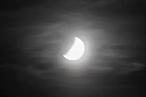 Lunar Eclipse In Europe Stampe: Partial lunar eclipse on 16.07