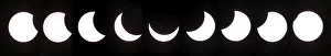 Sun Moon Alignment Stampe: Partial solar eclipse