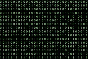 Dark Background Design Stampe: Pattern with binary code on dark background
