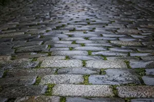 Deserted Coastline Stampe: Pattern of a cobblestones that can be used as background or overlay