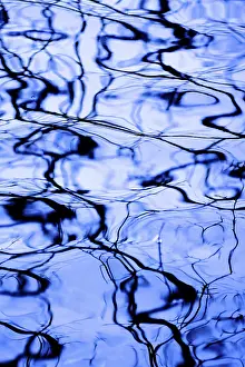 Reflections On Water Stampe: Patterns reflected on a water surface