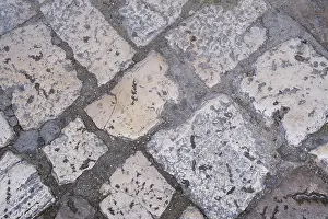 Deserted Street Scene Europe Stampe: Pavement, background, texture, Matera